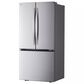 LG 21 cu.ft. 3 Door French Door, 33 wide Counter Depth, Non-Dispense, Dual Handle, Printproof Stainless Steel, , large