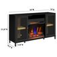 Fabio Flames Nathan 54" Electric Fireplace TV Stand in Black, , large