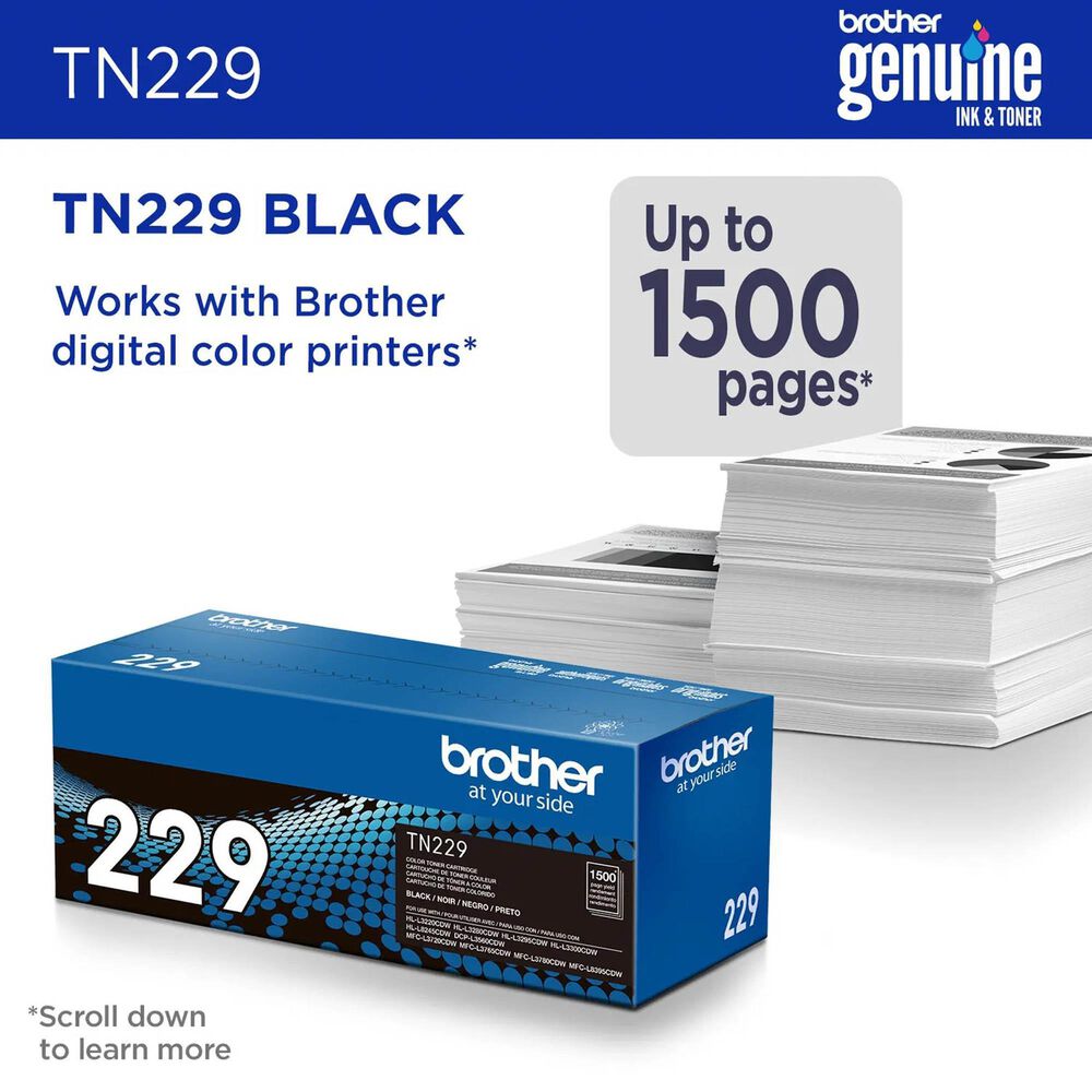 Brother Standard Yield Toner with Yields Approx 1500 Pages in Black, , large