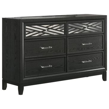 New Heritage Obsidian 6-Drawer Dresser in Black, , large