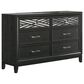 New Heritage Design Obsidian 6-Drawer Dresser in Black, , large
