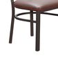 Linon Home Decor Elmer Side Chair in Brown and Medium Oak (Set of 2), , large
