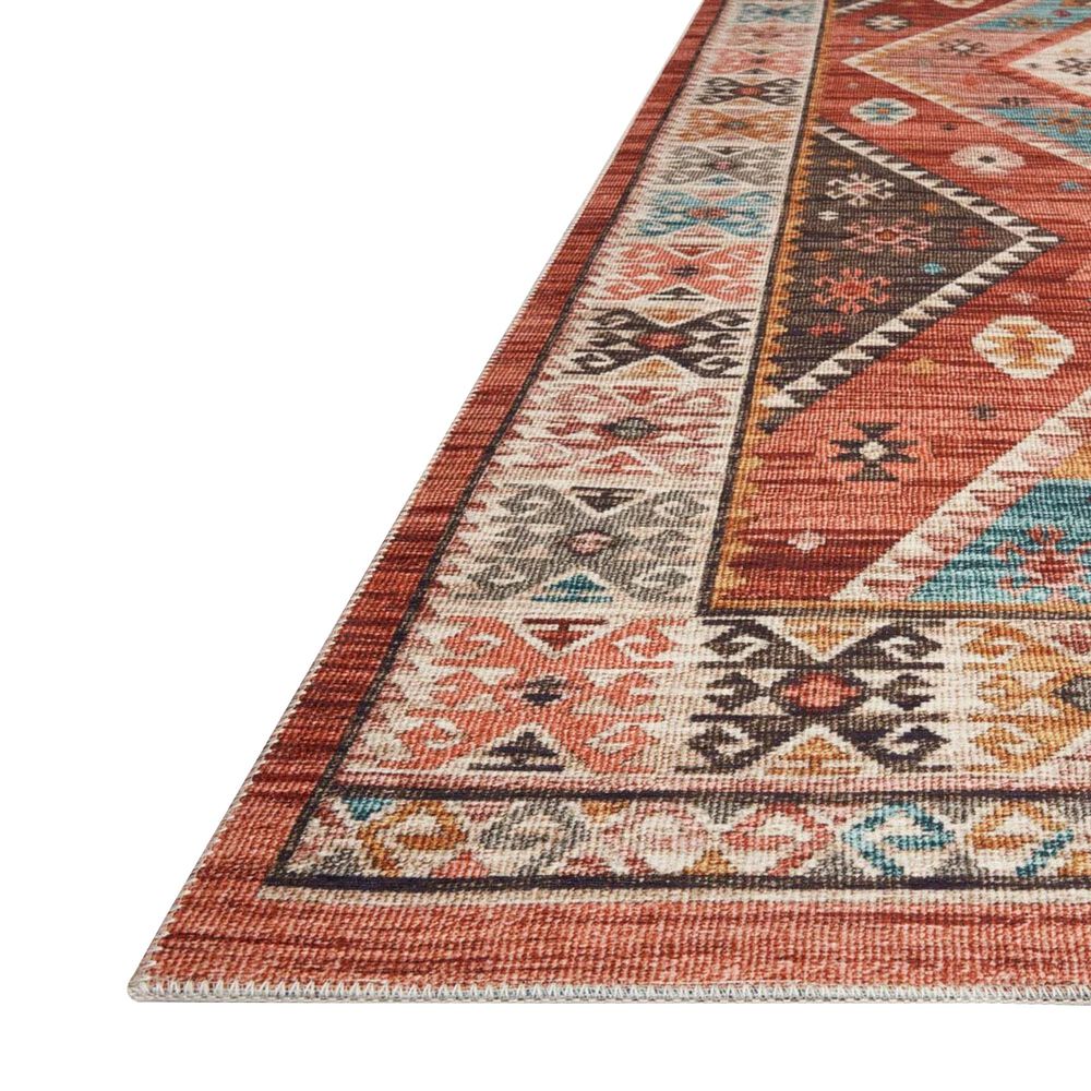 Loloi II Zion ZIO-05 2&#39;3&quot; x 3&#39;9&quot; Red and Multicolor Area Rug, , large
