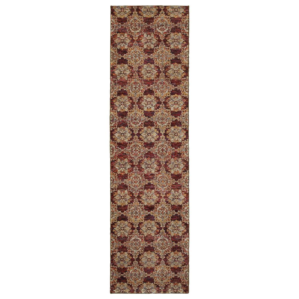 Oriental Weavers Andorra 6883A 2&#39;3&quot; x 8&#39; Red Runner, , large