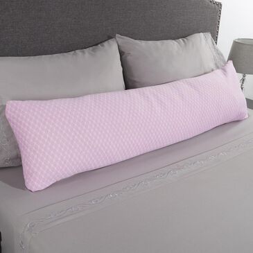 Timberlake Lavish Home Memory Foam Body Pillow in Pink, , large