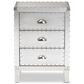 Baxton Studio Claude 3-Drawer End Table in Silver, , large