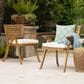 Hearth and Haven Hermosa Outdoor Dining Chair with Cushion in Teak (Set of 2), , large