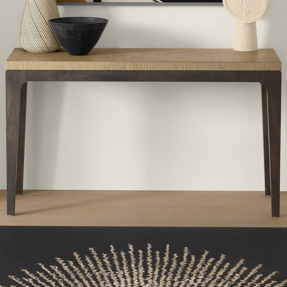 Emerald Home Furnishings Sutton Place Console Table in Caramel and Cocoa, , large
