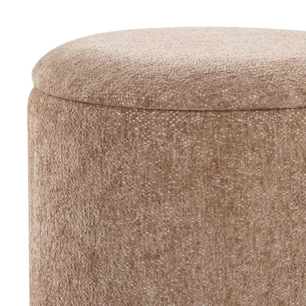 Lumisource Daniella Storage Ottoman in Brown, , large