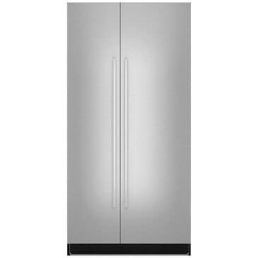 JennAir NOIR 42" Fully Integrated Built-In Side-by-Side Refrigerator Panel Kit with Euro Style Stainless Handle, , large
