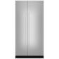 JennAir NOIR 42" Fully Integrated Built-In Side-by-Side Refrigerator Panel Kit with Euro Style Stainless Handle, , large