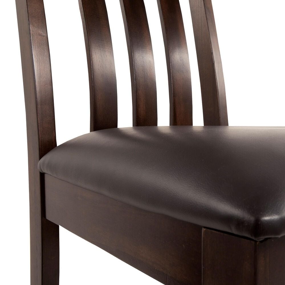 Ashley Haddigan Side Chair in Dark Brown, , large