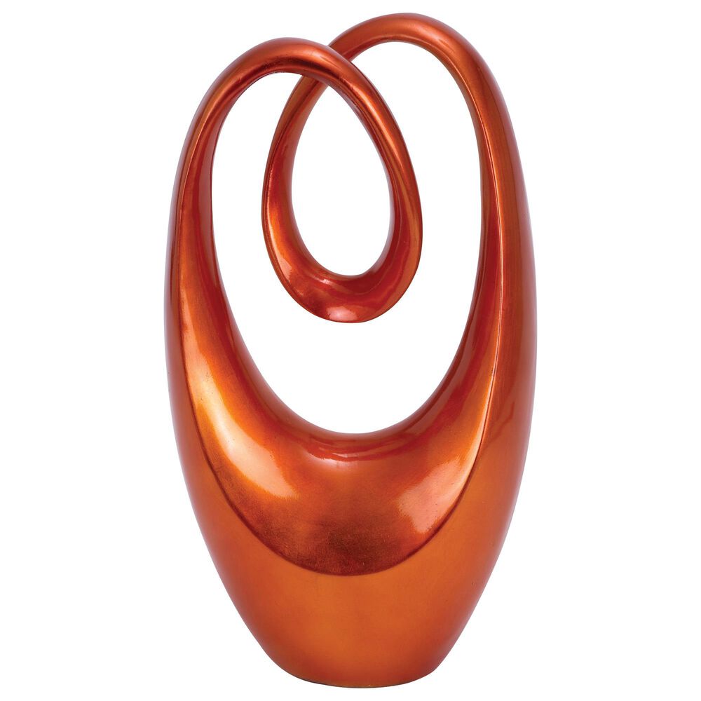 Maple and Jade 20" Infinity Sculpture in Red, , large