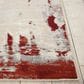 Nourison Maxell Ivory and Red 2"2" x 7"6" Runner, , large