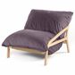 Jaxx Saxx Lush Velvet Bean Bag Lounge Chair in Purple, , large