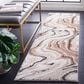 Safavieh Cyrus Shag CYR136A 2"2" x 7"9" Beige and Rust Runner, , large