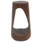 Hearth and Haven Outdoor End Table with Hollow Design in Antique Brown, , large