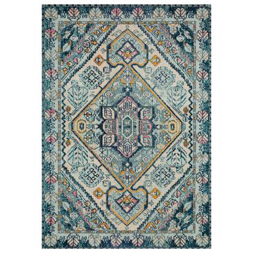 Loloi II Nadia NN-03 6"7" x 9"2" Aqua and Navy Area Rug, , large