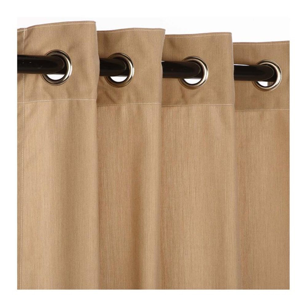 The Hammock Source Sunbrella 50" x 84" Outdoor Curtain Grommet Panel in Spectrum Sand, , large
