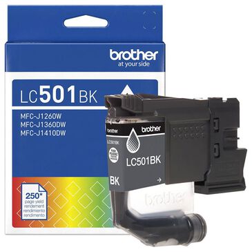 Brother LC501BKS Standard Yield Ink Cartridge in Black, , large