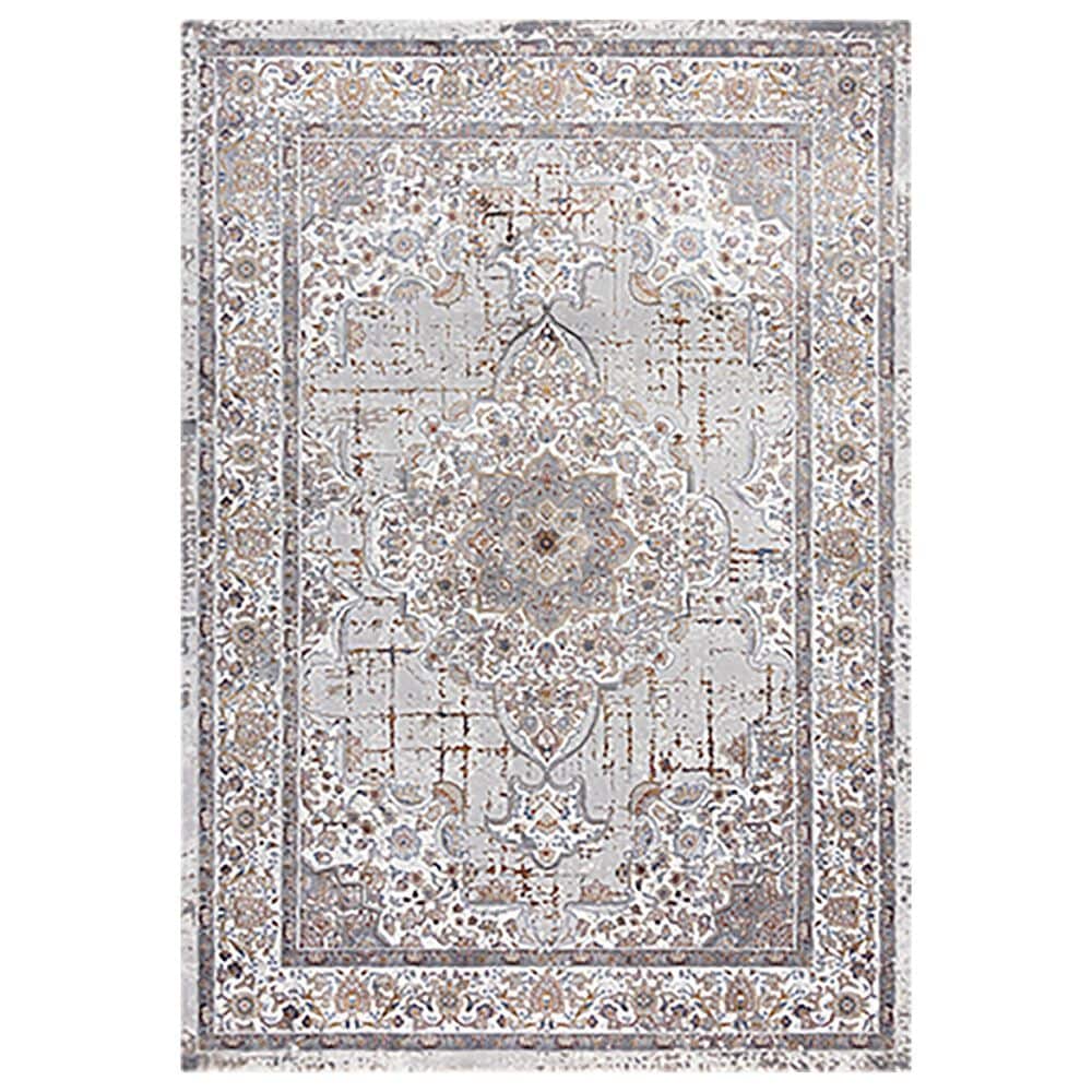 RIZZY Westchester 7"8" x 9"10" Gray and Multicolor Area Rug, , large