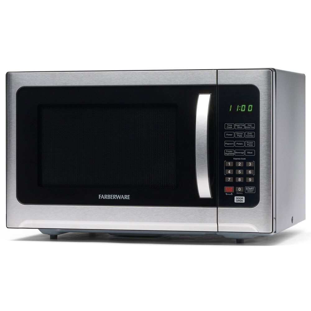 Faberware Professional 1.2 Cu. Ft. Microwave Oven in Stainless Steel, , large