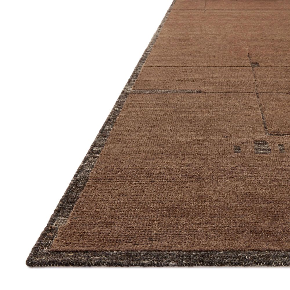Loloi Beckham Charcoal and Brown 4' x 6' Area Rug, , large