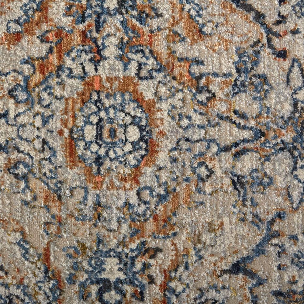 Feizy Kaia 2&#39;6&quot; x 12&#39; Blue and Multicolor Runner, , large