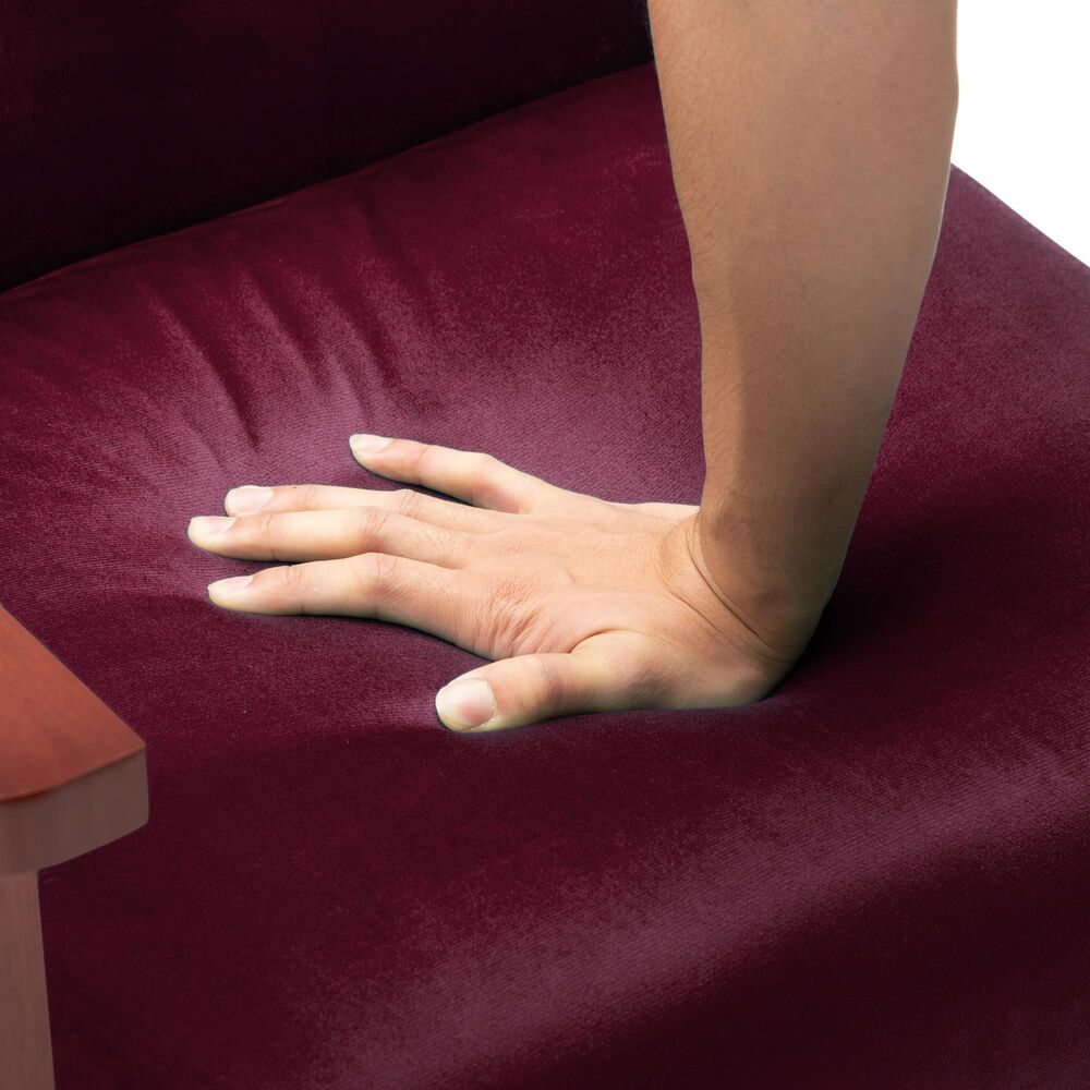 HOMLUX Arm Chair with Tufted Back and High-Density Foam in Rose, , large