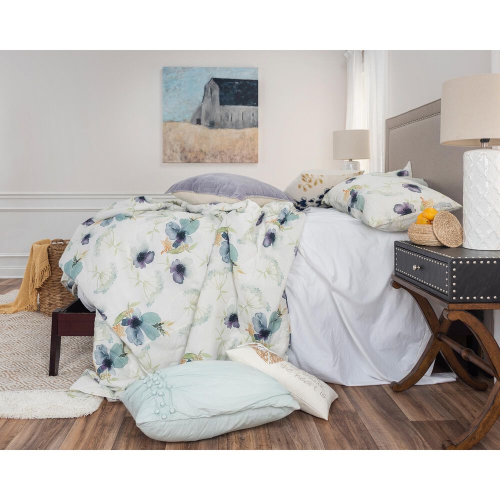 Rizzy Home Caterine 8-Piece Queen Quilt Set in White/Green, , large