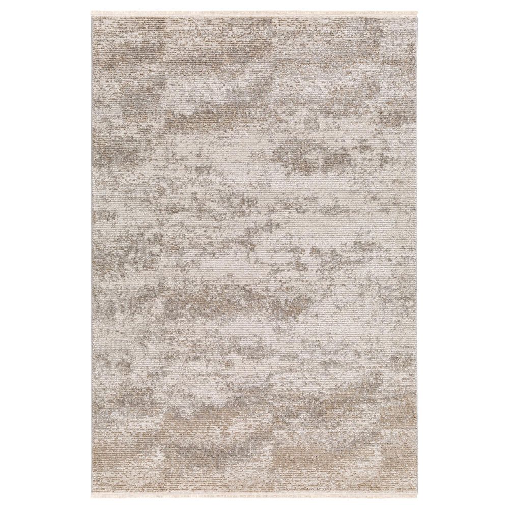 Surya Masha Abstract 2" x 3" Ivory, Cream, Gray and Light Brown Area Rug, , large
