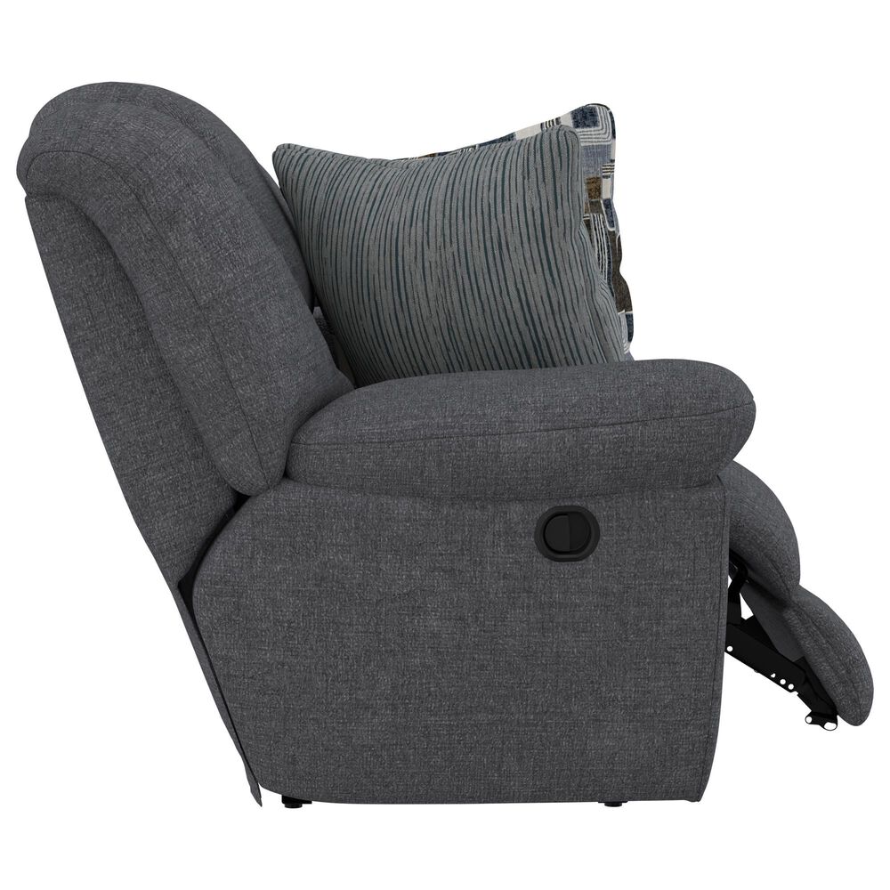 Catnapper Trifecta Manual Reclining Sofa with Drop Down Table in Smoke, , large
