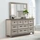 New Heritage Design Mariana Dresser Mirror in Vintage Cream, , large