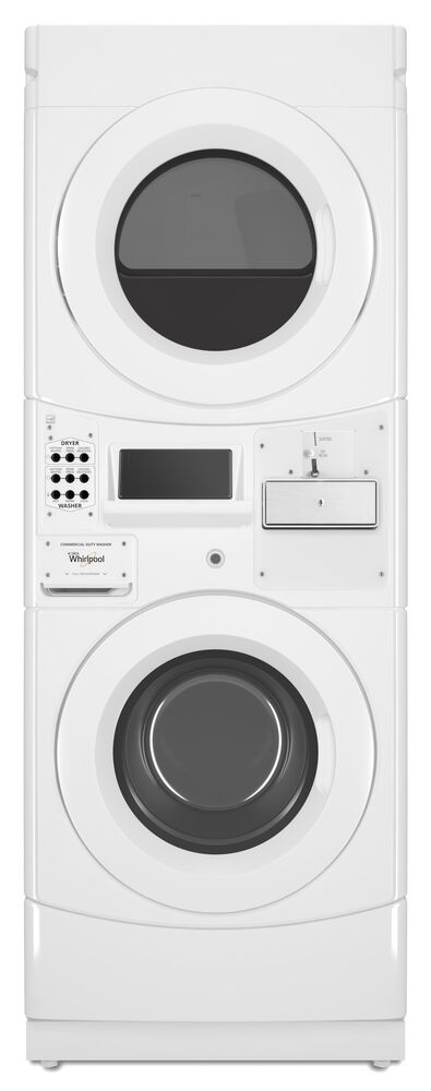 Whirlpool 3.1 Cu. Ft. Washer and 6.7 Cu. Ft. Gas Dryer in White, , large