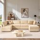 Noviland HOMLUX 6-Piece Mod Sectional with Chaise in Beige, , large