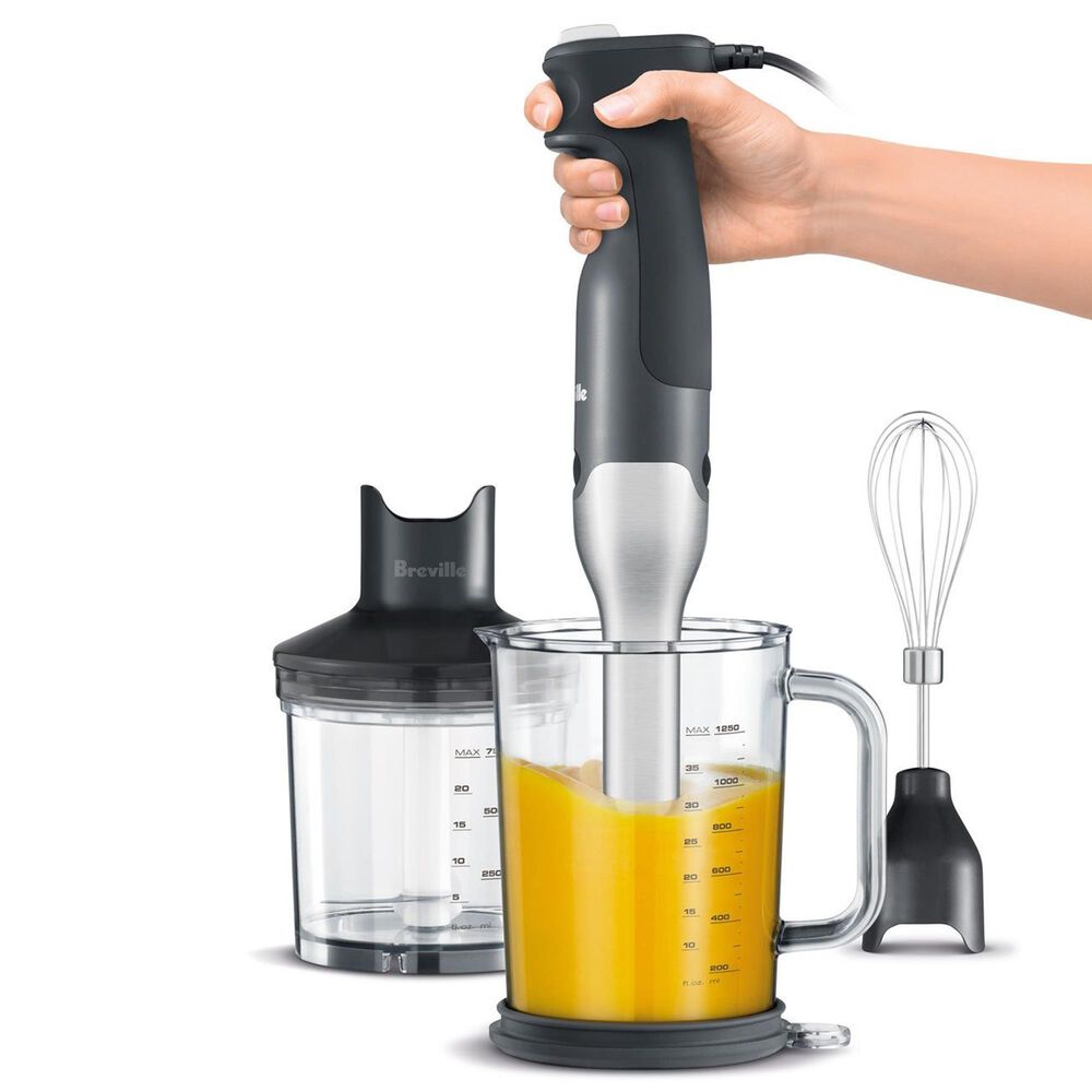 Breville 15-Speed Control Grip Hand Blender in Brushed Stainless Steel, , large