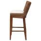Baxton Studio Ridley Bar Stool in Brown Wash, , large