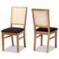 Baxton Studio Idris Side Chair in Oak Brown (Set of 2), , large