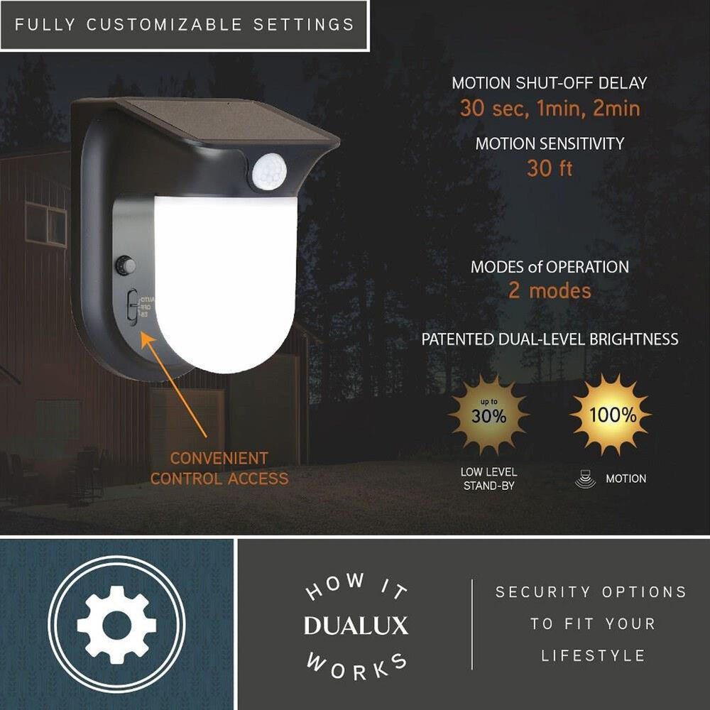 Vaxcel International Co. Ltd. Outdoor Motion Sensor Wall Mount in Black, , large