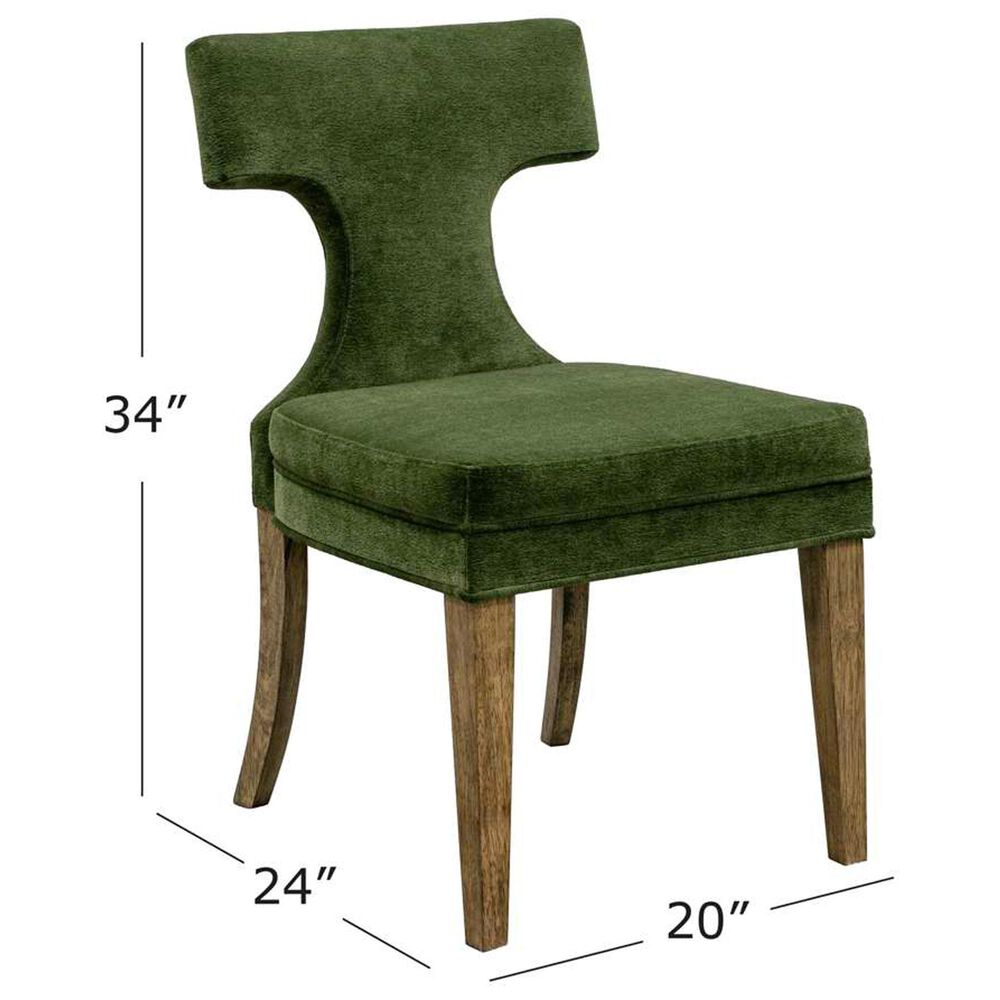 Bassett Mirror Company Oliver Dining Side Chair in Rustic Brown, , large