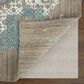 Feizy Elias 8" x 10" Pink, Blue and Taupe Area Rug, , large