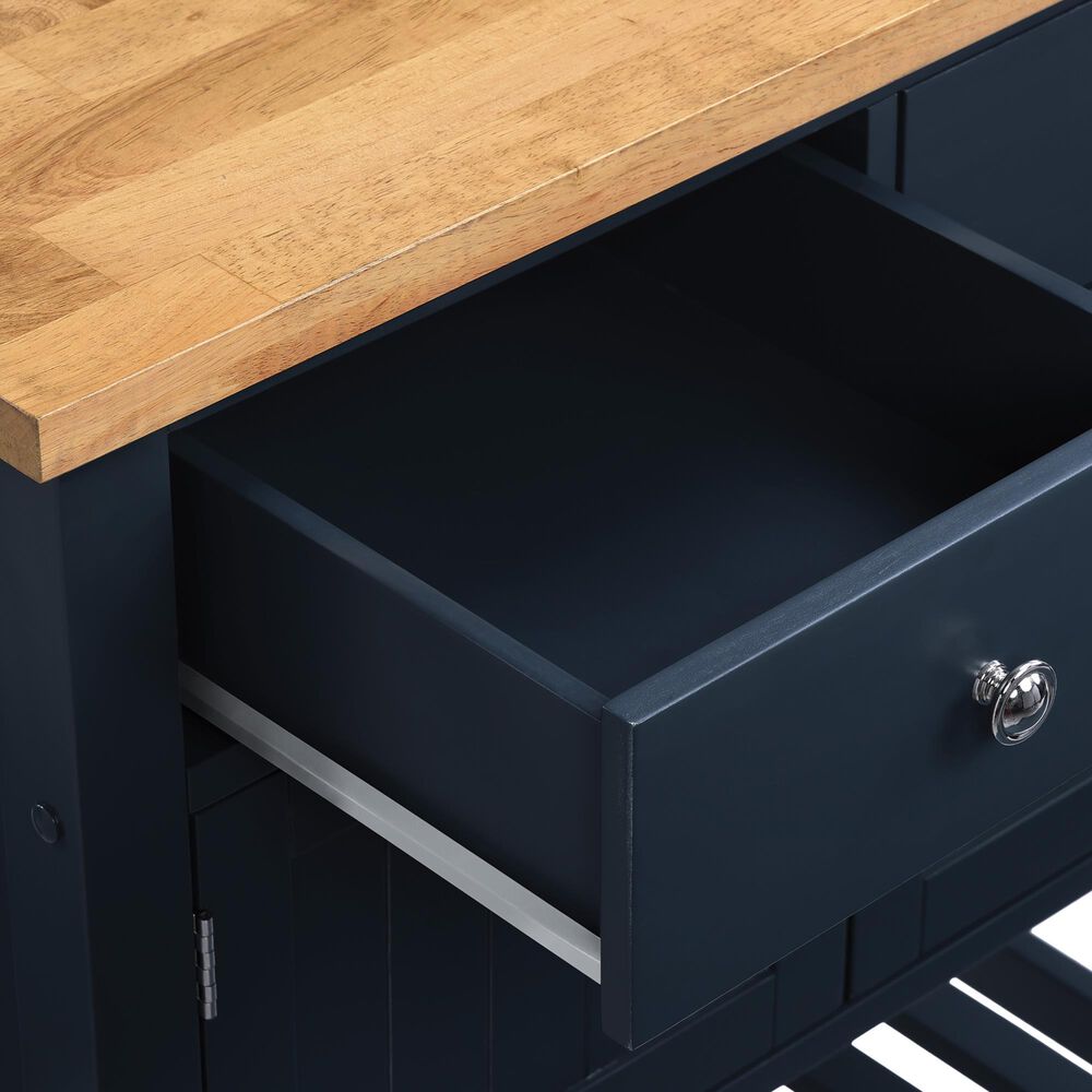Valor Living Stirling Kitchen Cart in Blue, , large