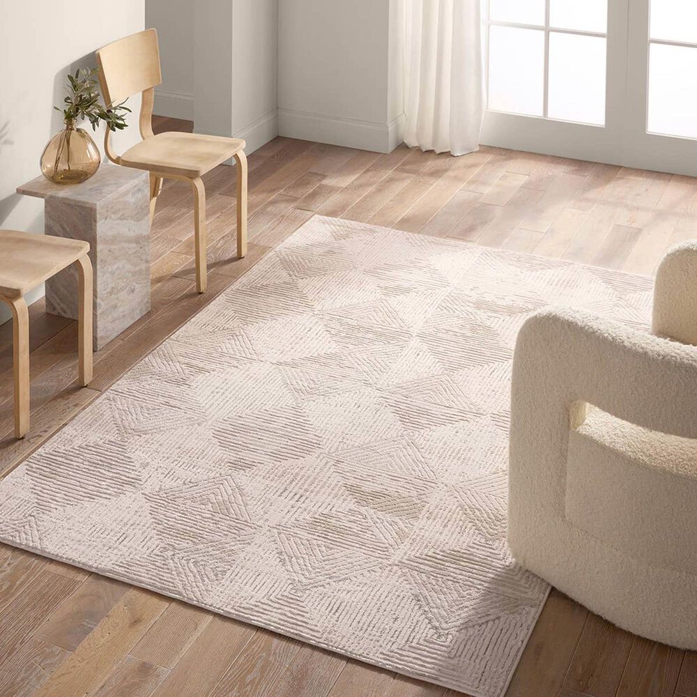 Jaipur Catalyst Rehan 5&#39; x 7&#39;6&quot; Flint Gray, Elephant Skin, Whitecap Gray and Cobblestone Area Rug, , large
