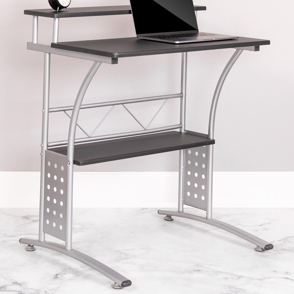 Flash Furniture Clifton Computer Desk in Black with Laminate Finish, , large