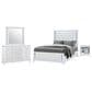 Global Furniture USA Alina 4-Piece Queen Upholstered Panel Bedroom Set in White, , large