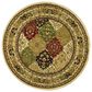 Safavieh Lyndhurst LNH221 8" Round Multicolor and Ivory Area Rug, , large