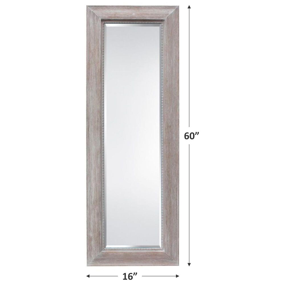 Garber Collection Leaner Floor Mirror in Gray, , large