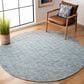 Safavieh Natura NAT503B 7" Round Blue Area Rug, , large