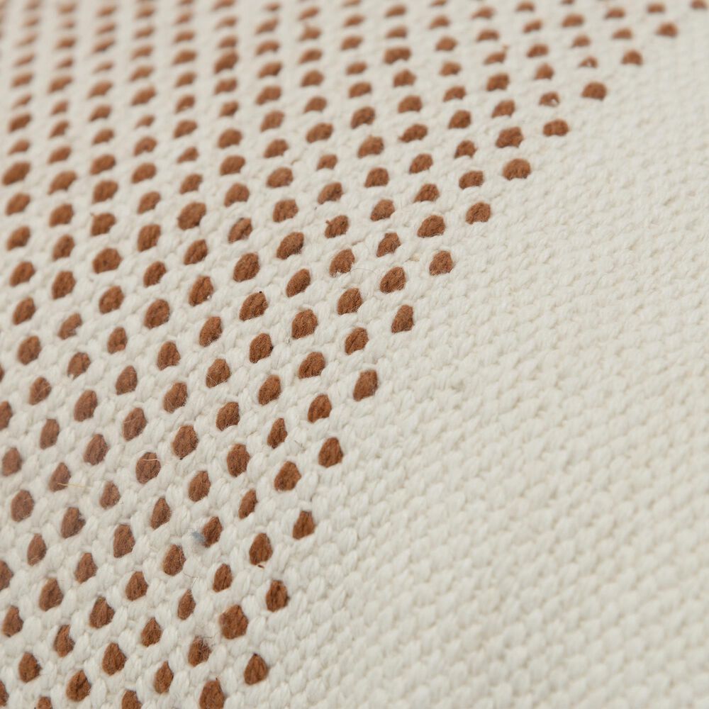 Rizzy Home 14&quot; x 20&quot; Solid Down Filled Lumbar Pillow in Natural and Camel, , large