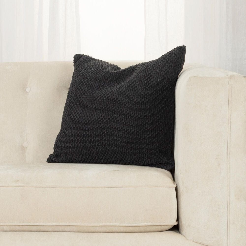 Rizzy Home 20&quot; Poly Filled Pillow in Black, , large
